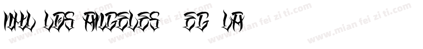 NHL Los Angeles Regular字体转换